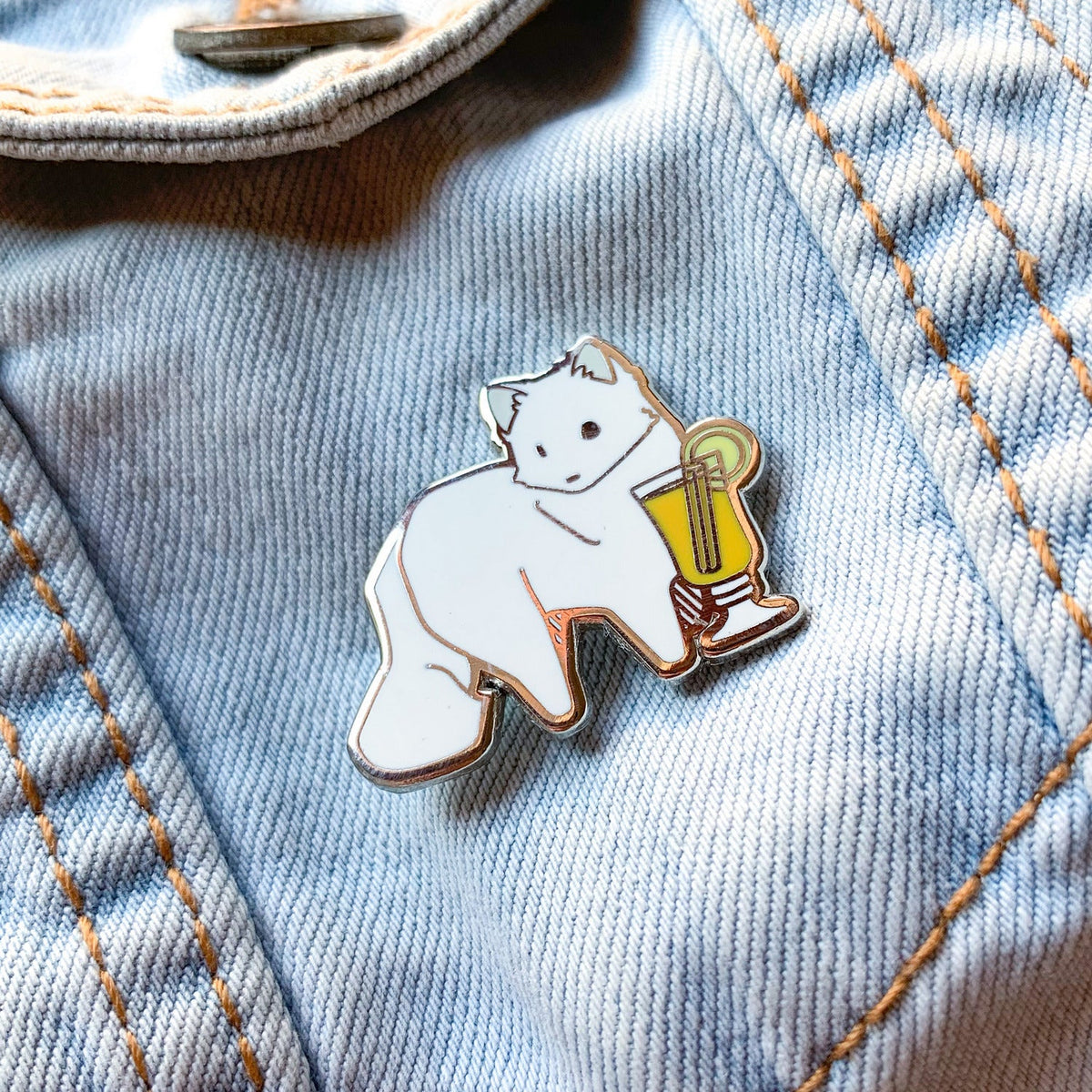 Arctic Fox x Hot Toddy Pin - Shop Avnu