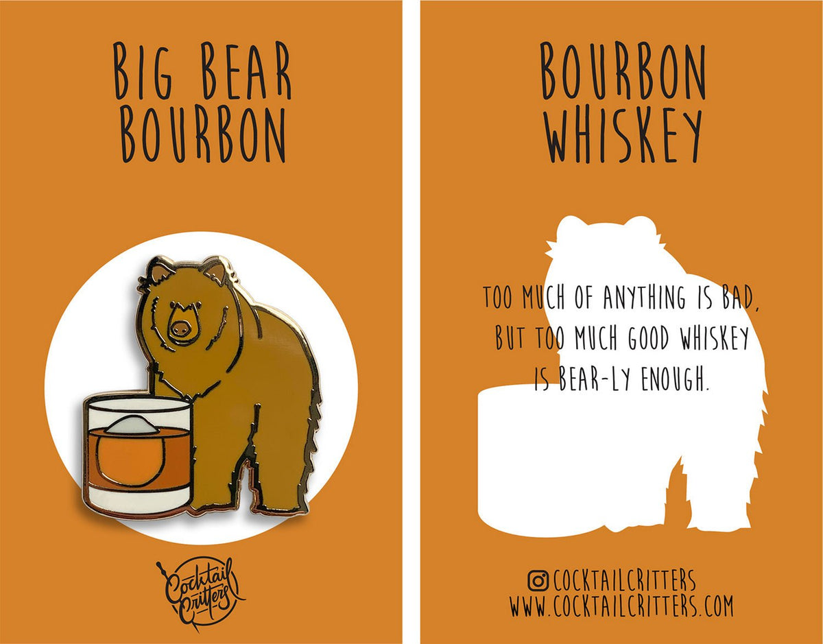Big Bear Bourbon Pin - Shop Avnu