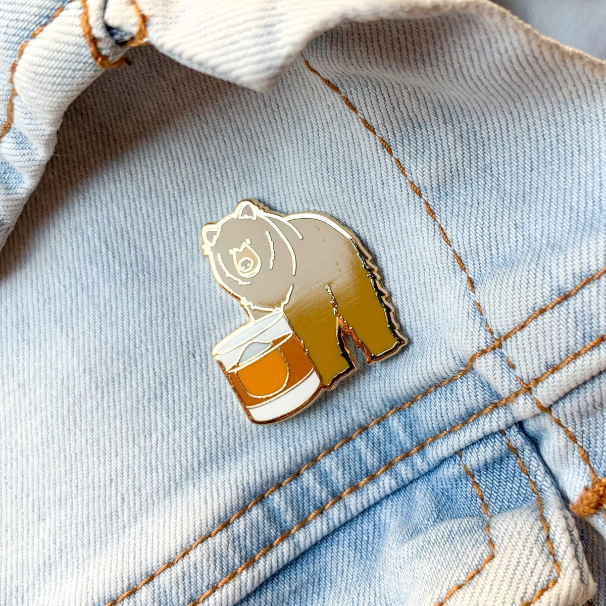 Big Bear Bourbon Pin - Shop Avnu