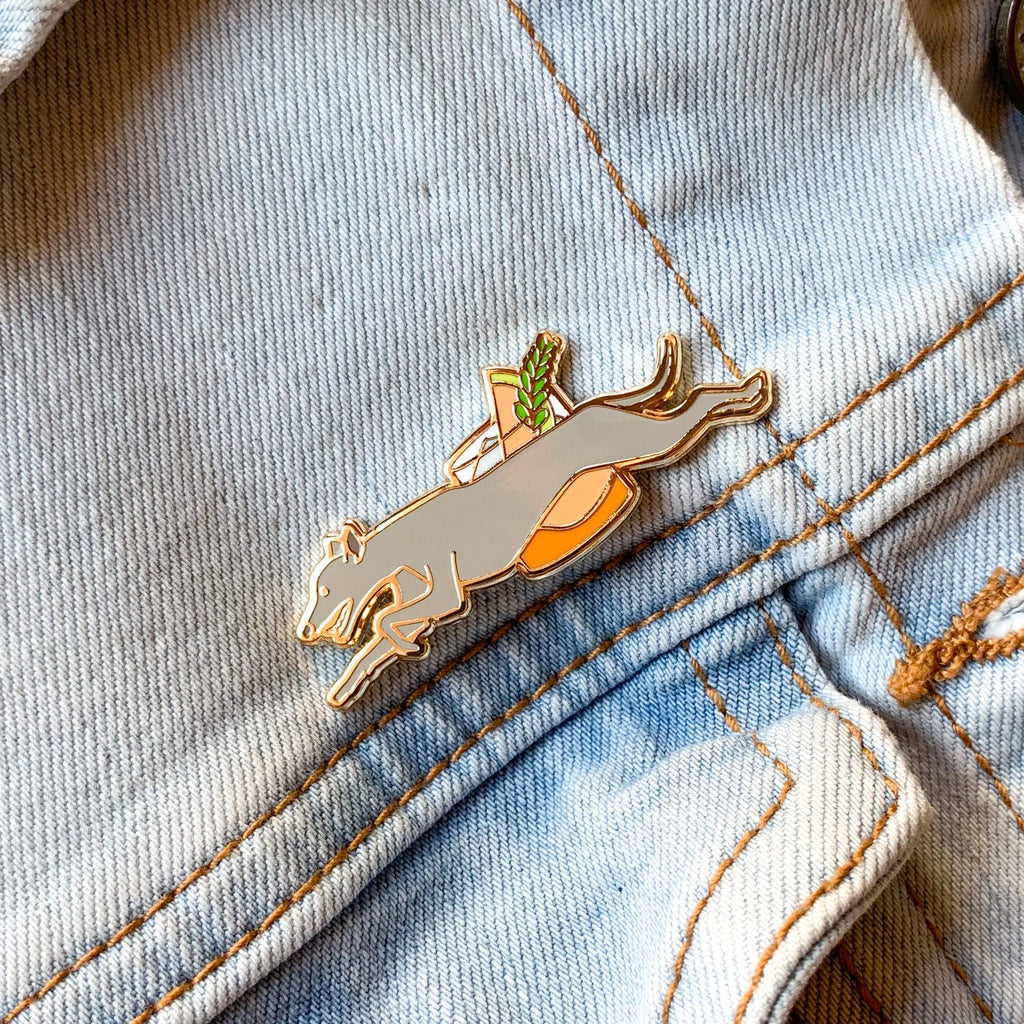 Double Greyhound Pin - Shop Avnu