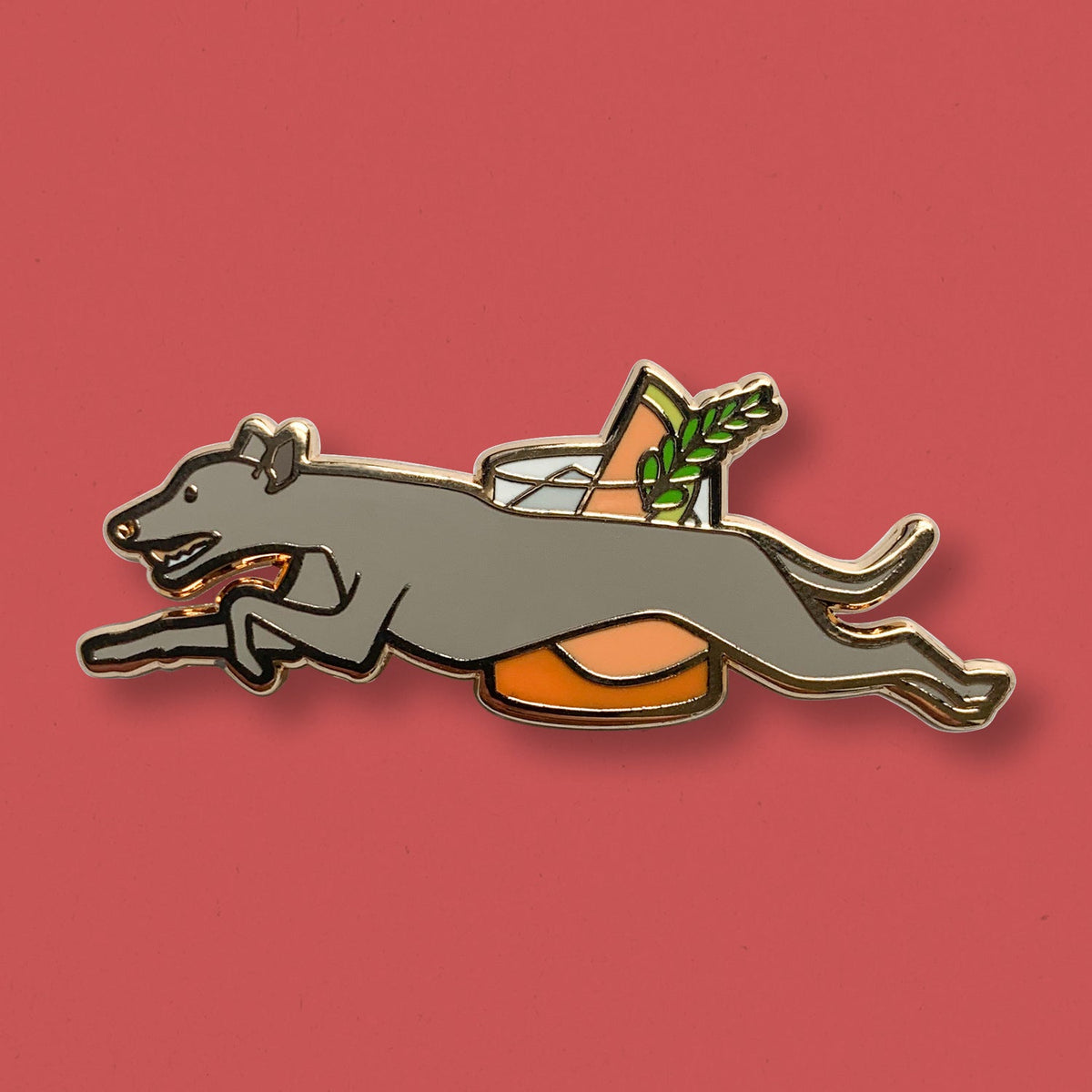 Double Greyhound Pin - Shop Avnu