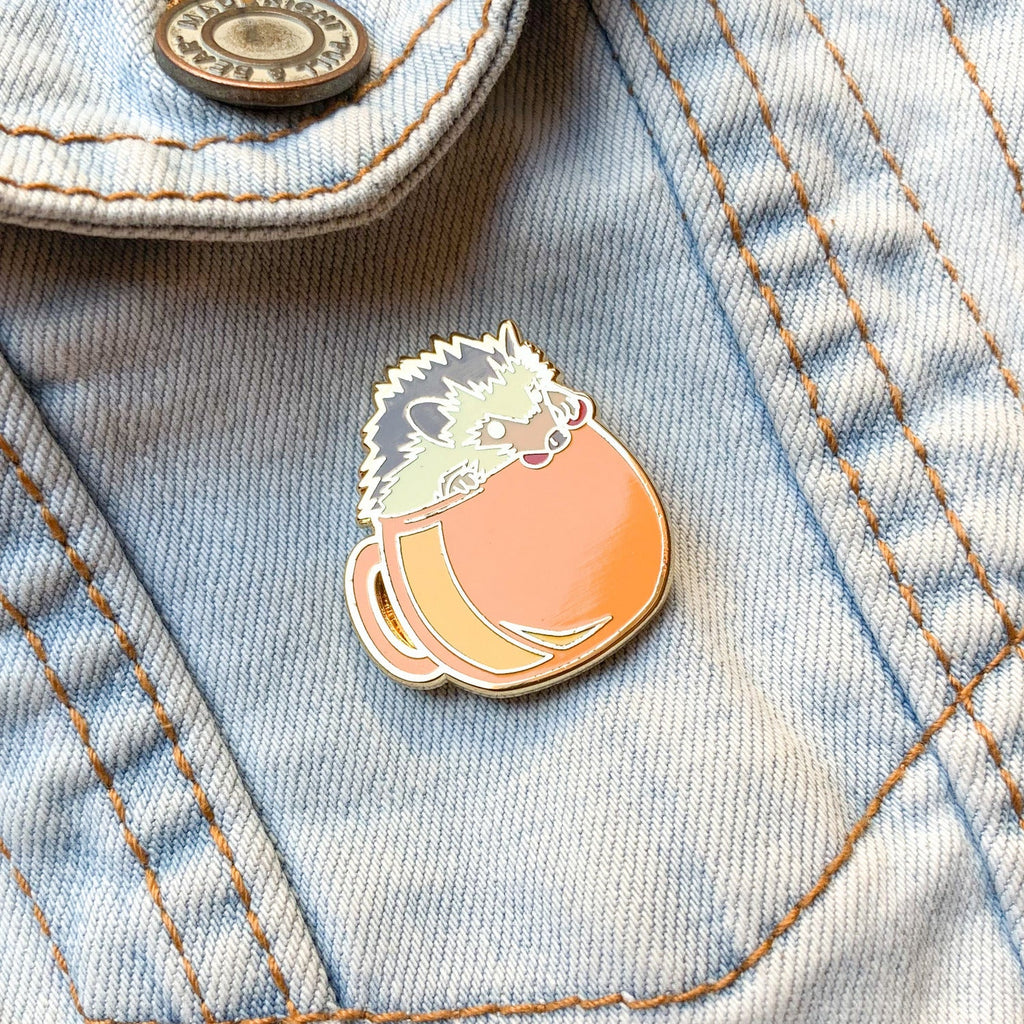 Hedgehog Pomegranate Punch Pin - Shop Avnu