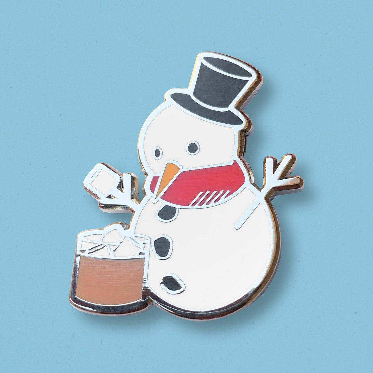 Frosty Snowman x Christmas Chocolate Pin - Shop Avnu