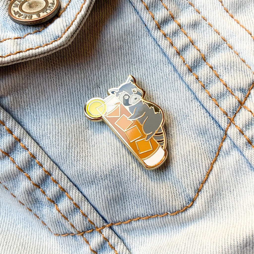 Raccoon x Long Island Iced Tea Pin - Shop Avnu