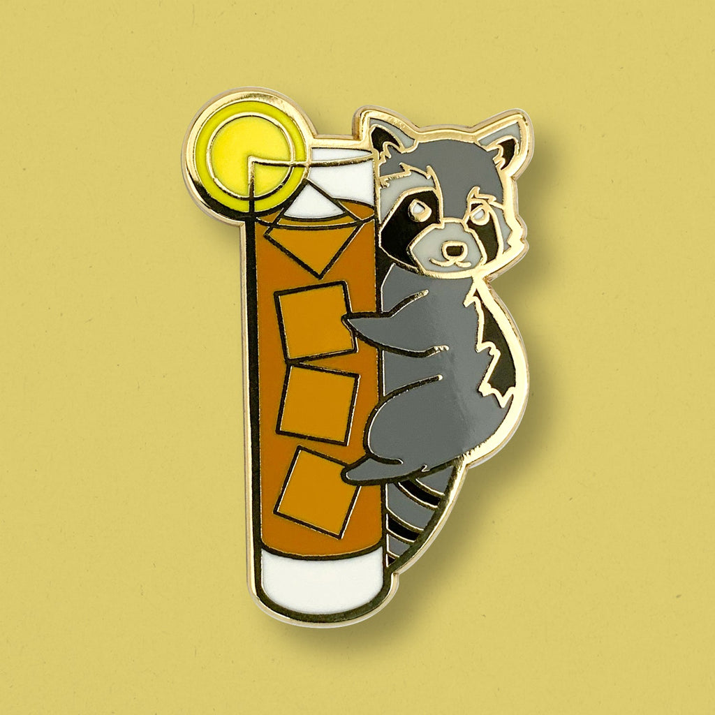 Raccoon x Long Island Iced Tea Pin - Shop Avnu