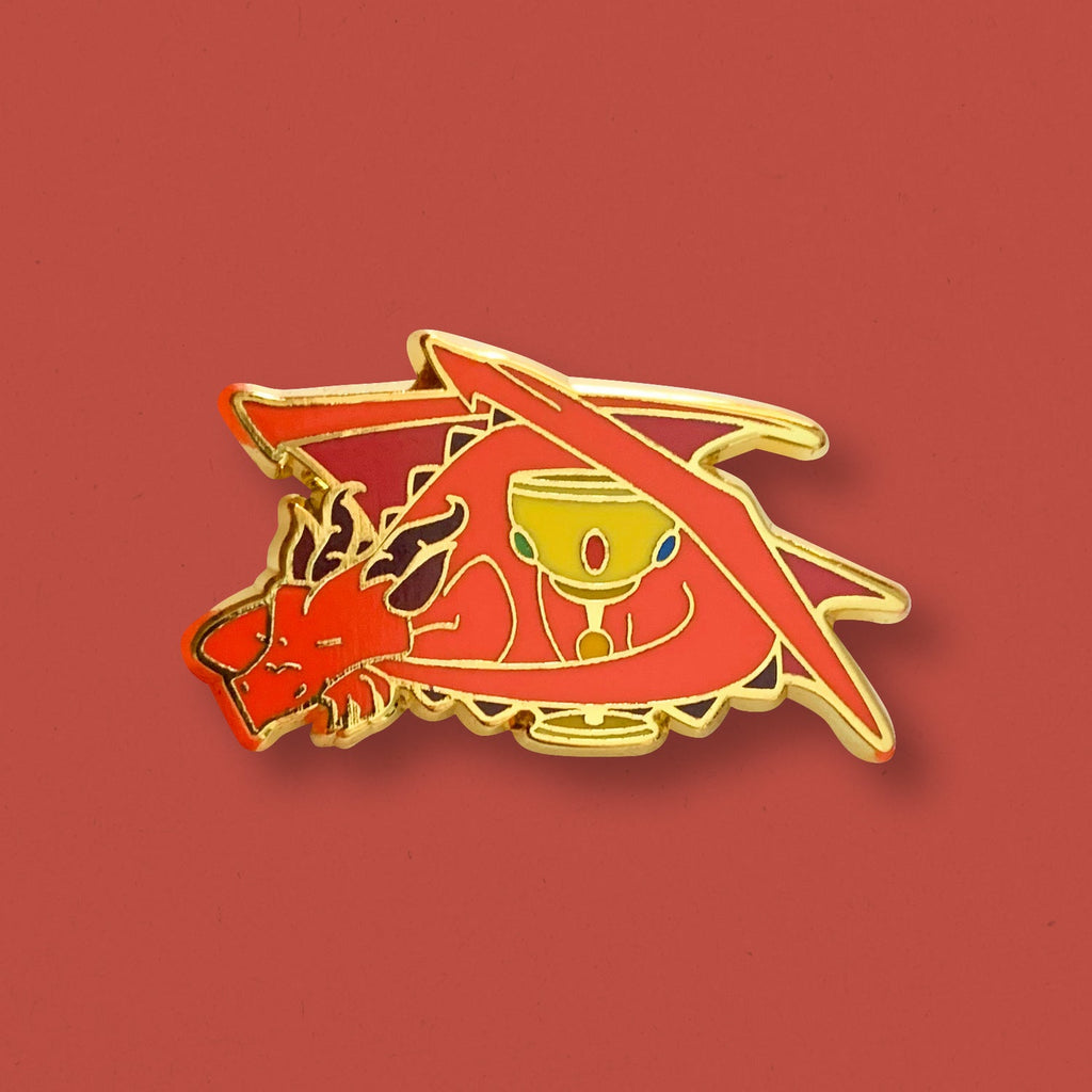 Dragon x Wine Chalice Pin - Shop Avnu