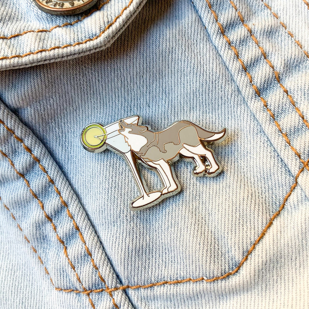 Howling Wolf x Vodka Martini Pin - Shop Avnu