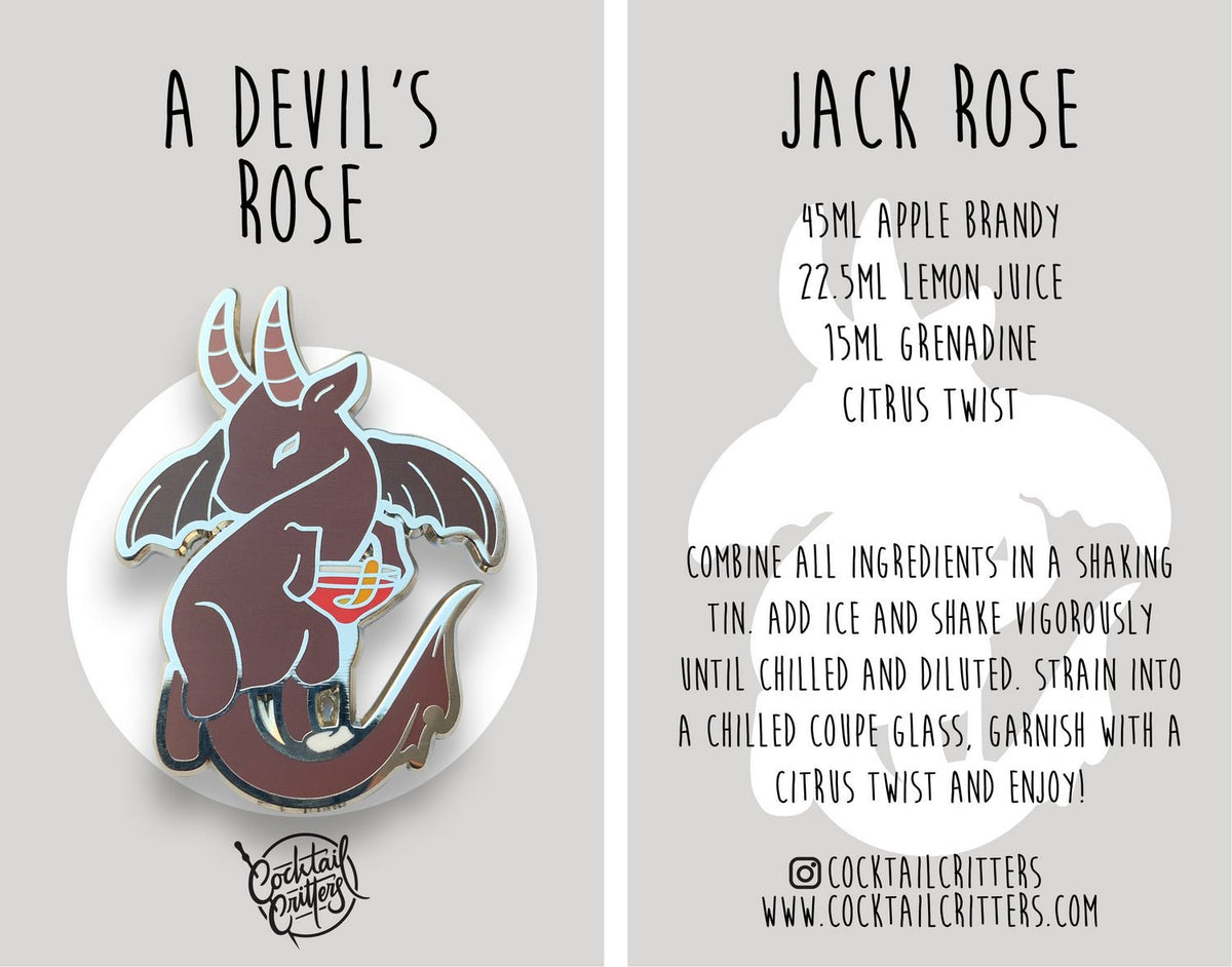 Jersey Devil x Jack Rose Pin - Shop Avnu