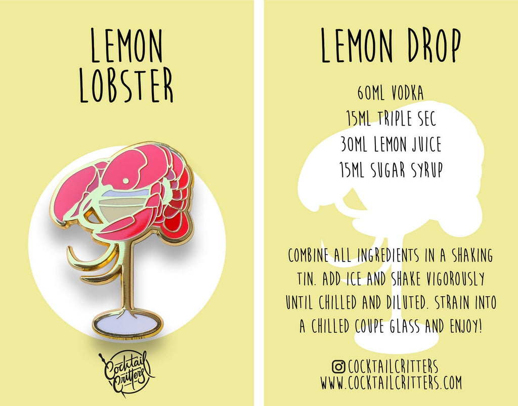 Lobster x Lemon Drop Pin - Shop Avnu