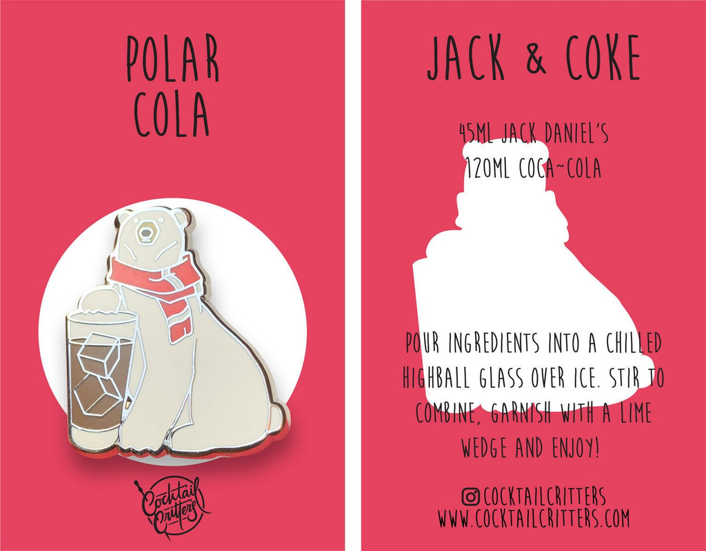 Polar Bear x Jack & Coke Pin - Shop Avnu