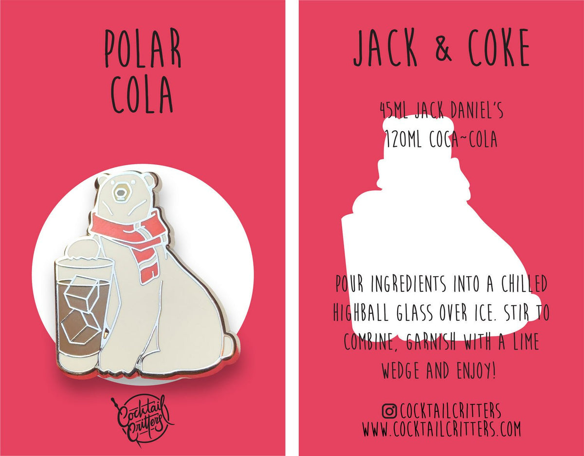 Polar Bear x Jack & Coke Pin - Shop Avnu