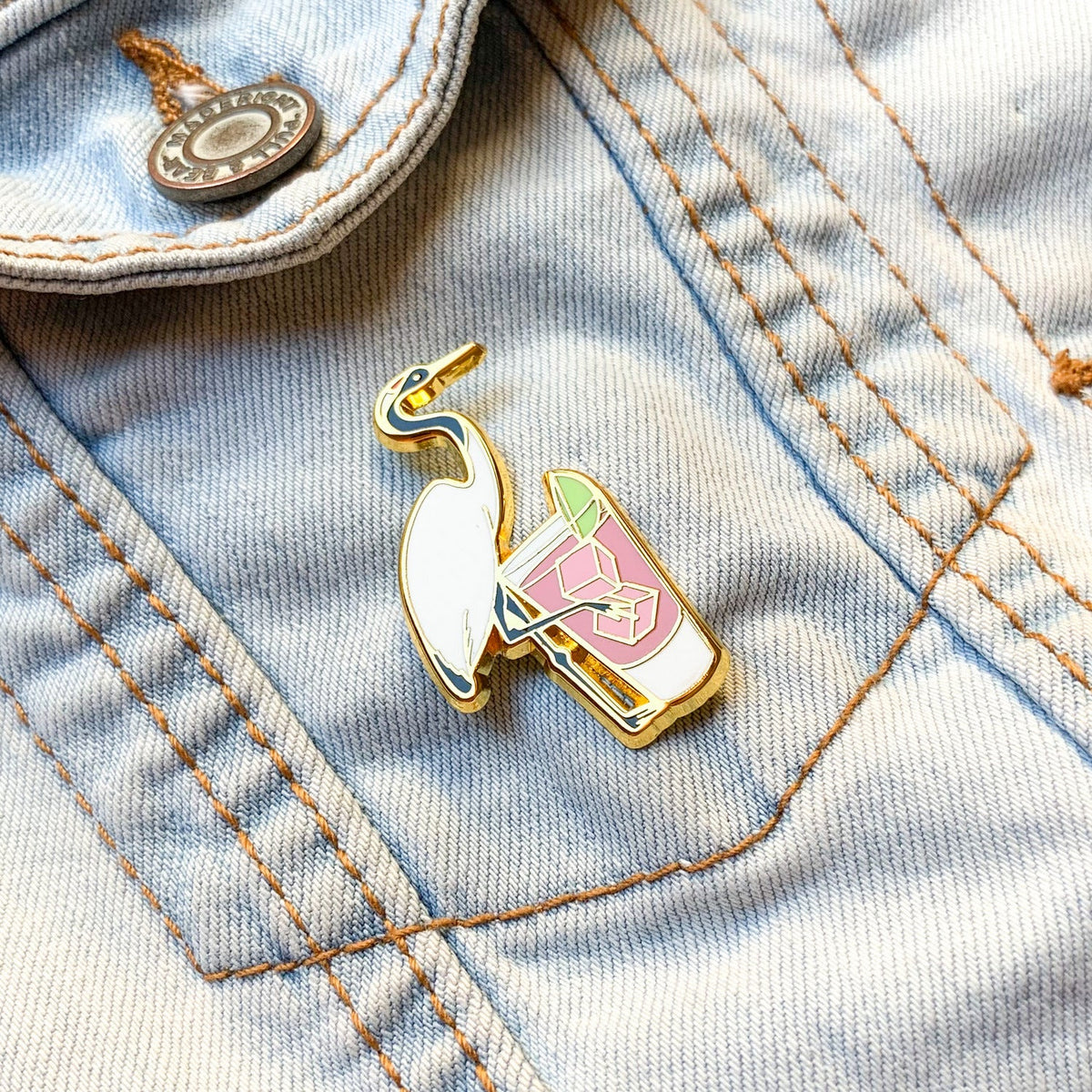 Crane x Vodka Cranberry Pin - Shop Avnu