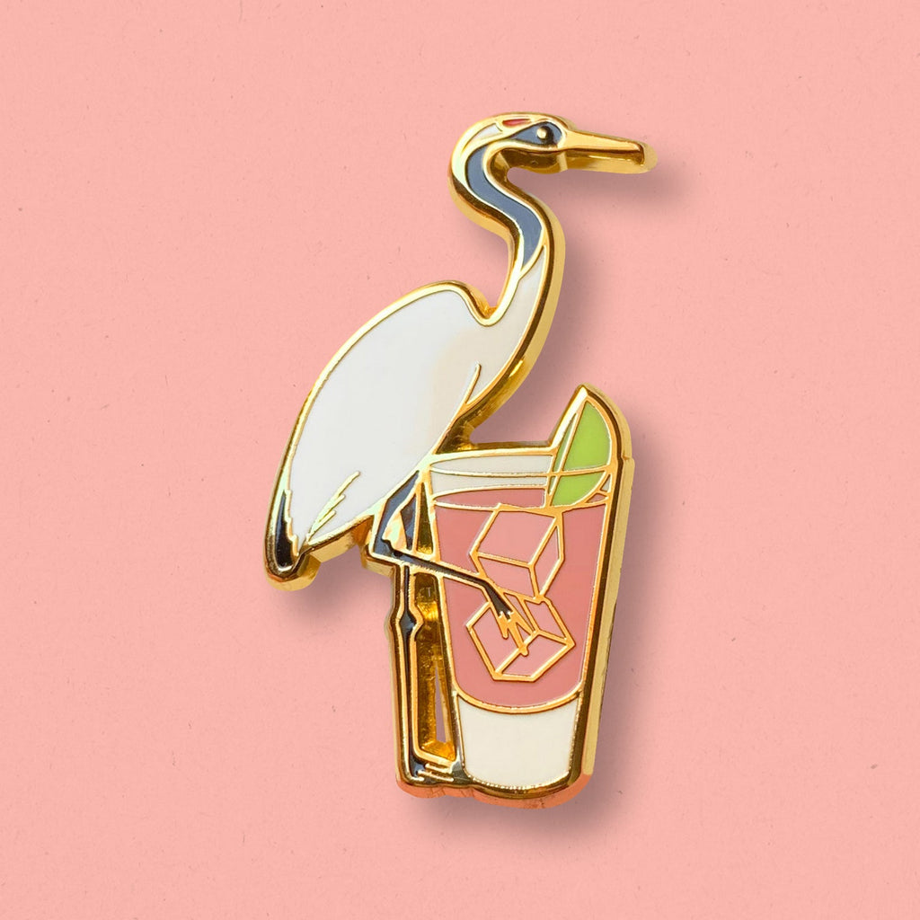 Crane x Vodka Cranberry Pin - Shop Avnu