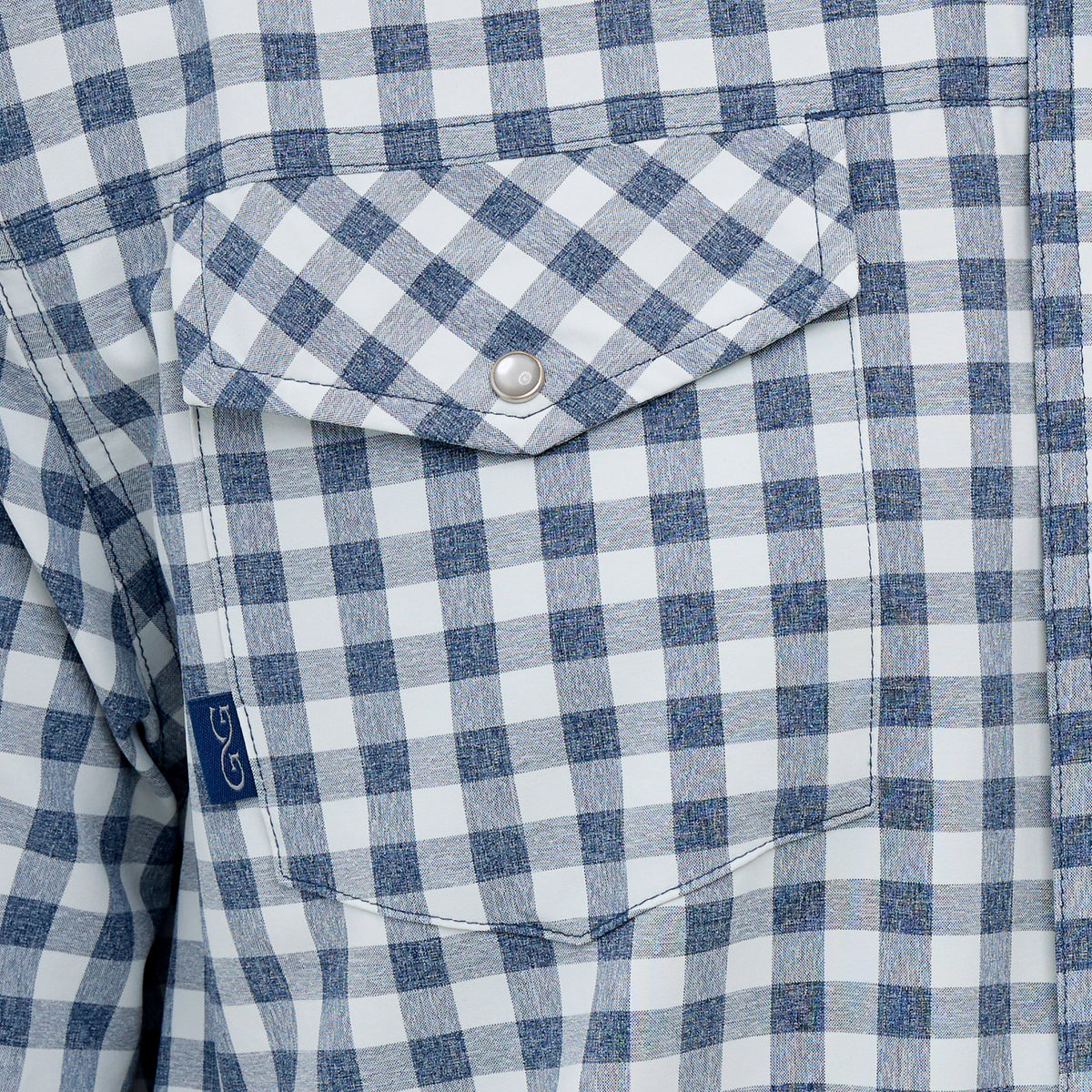 Deep Water Pearl Snap Shirt