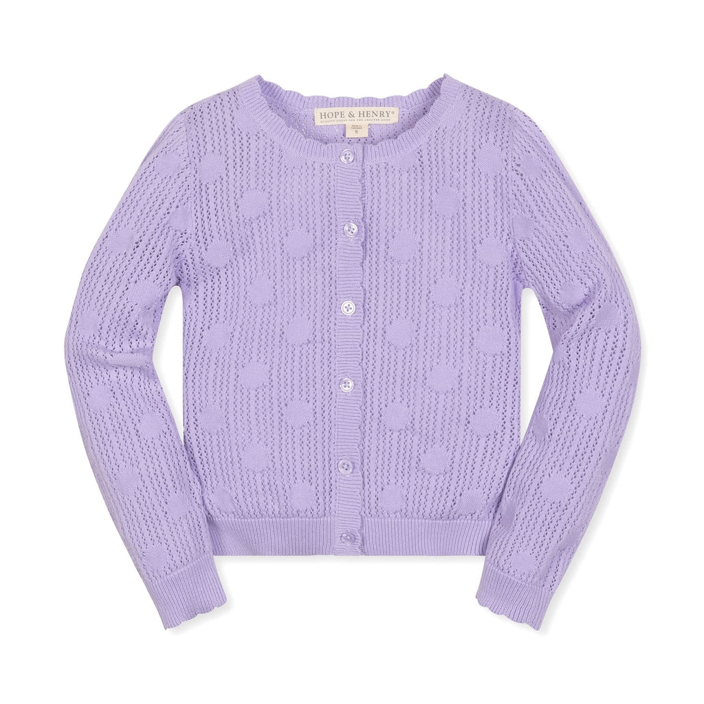 Organic Scallop Edge Cardigan