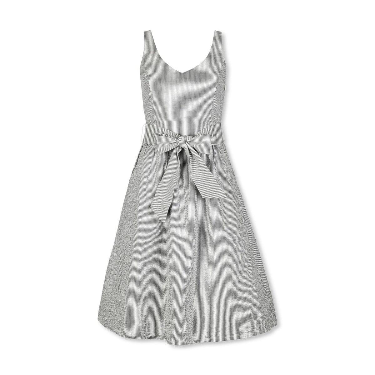 Organic A-Line Dress with Sash