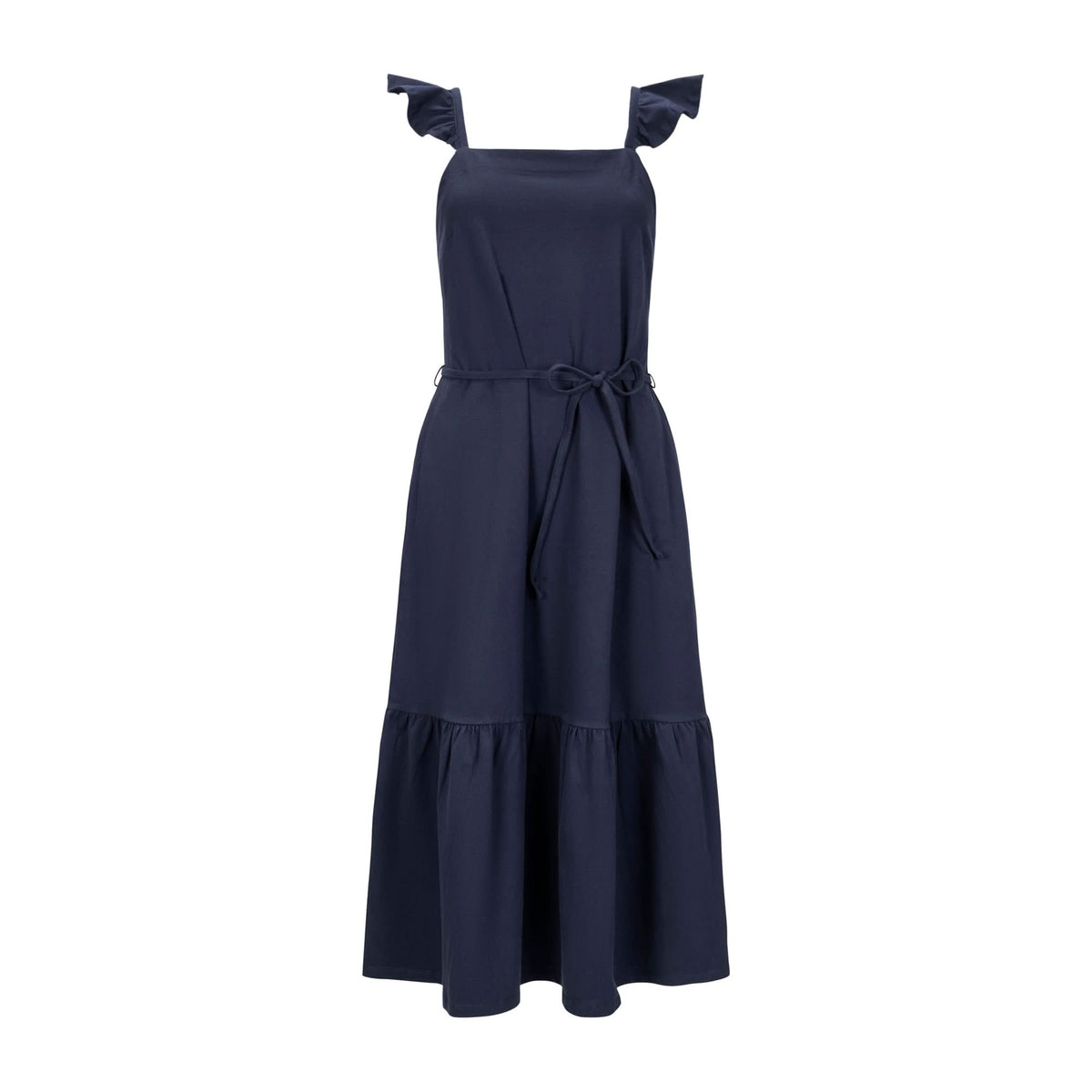 Organic Knit Flounce Dress