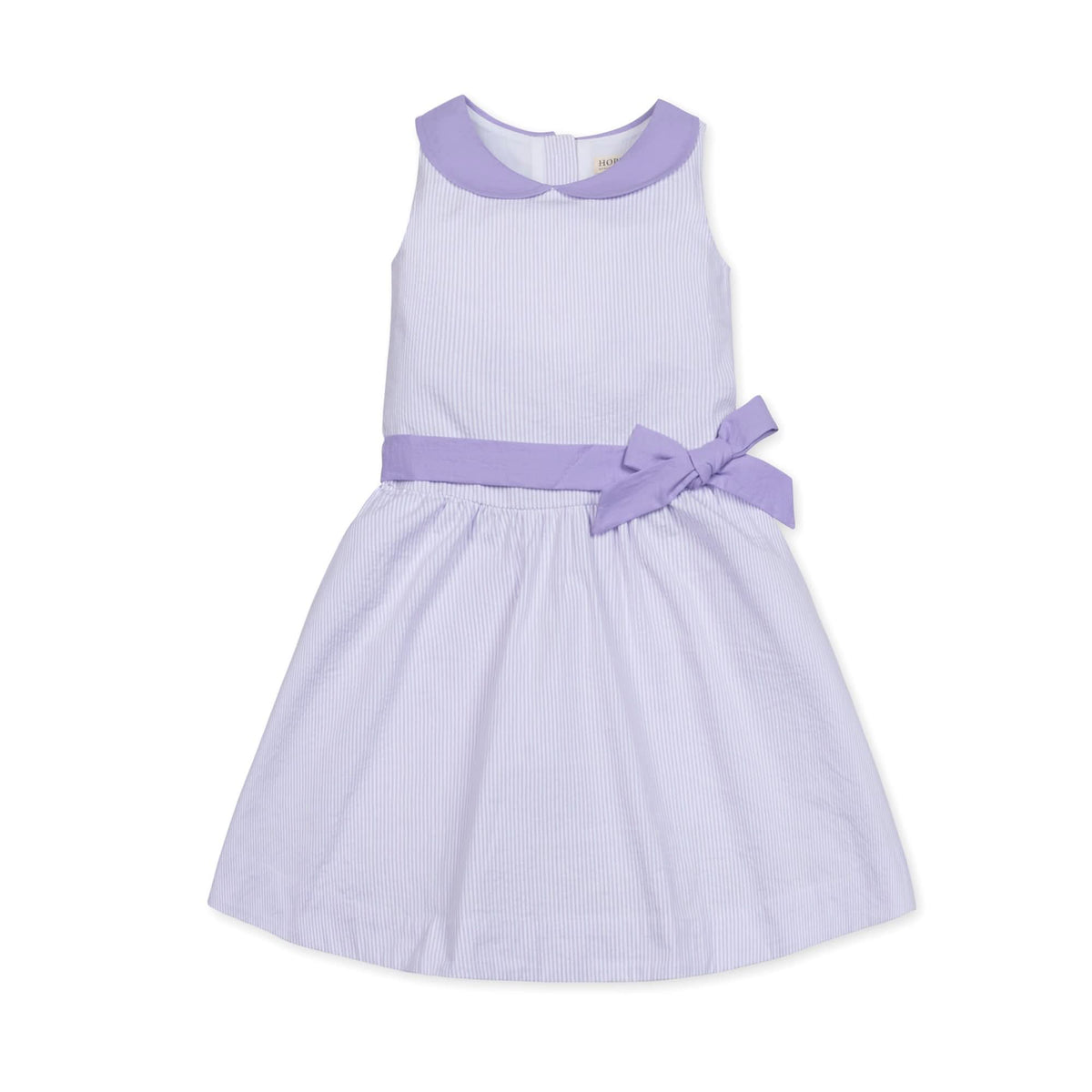 Organic Seersucker Peter Pan Collar Dress