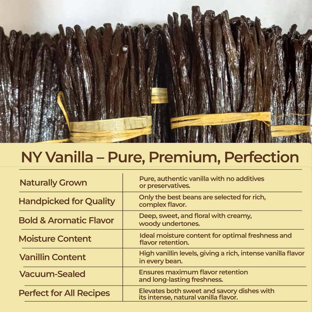 Premium Vanilla Bean Pods – Bulk 1 lb from NY Vanilla