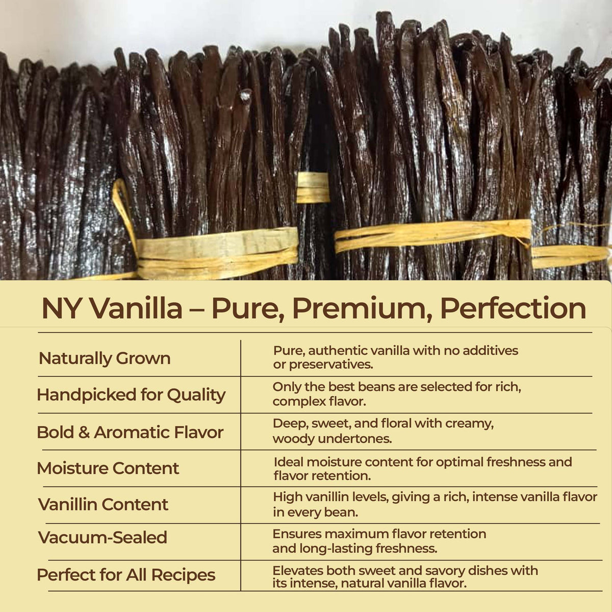 1 lb Premium Wholesale Vanilla Beans – Bulk Vanilla Beans for Culinary Professionals