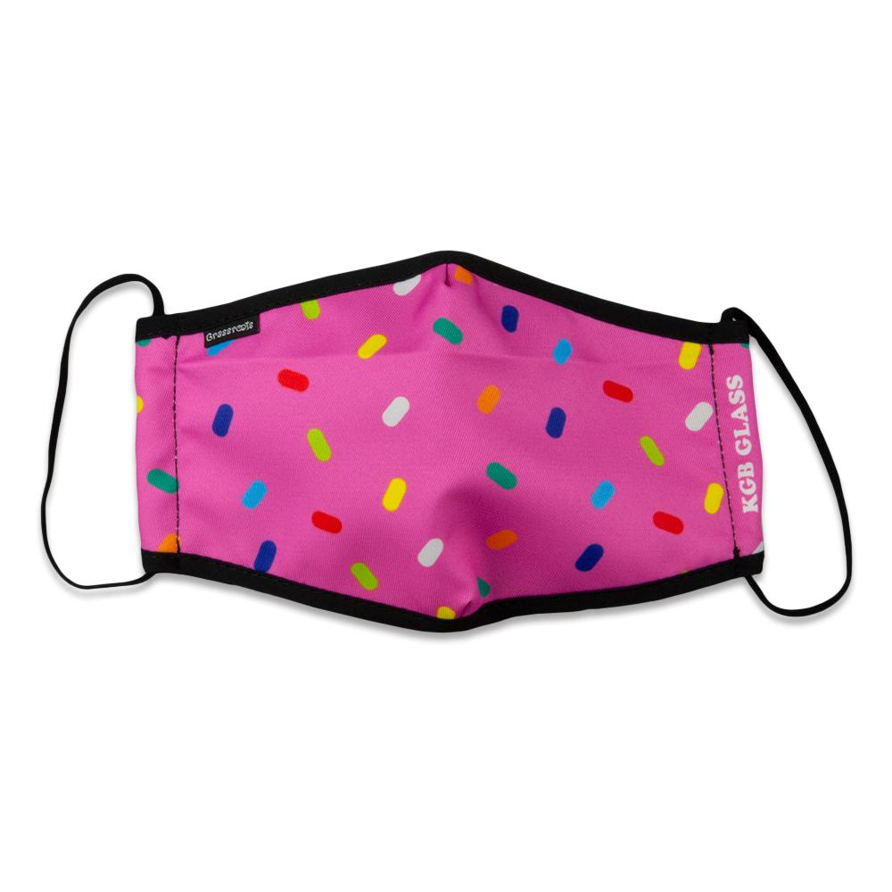 KGB Glass Sprinkles Pink Facemask - Shop Avnu