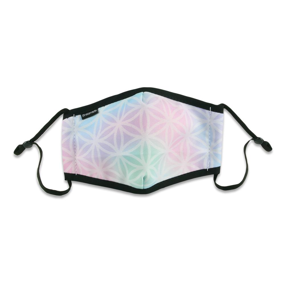 Flower of Life Pastel Kids Mask - Shop Avnu