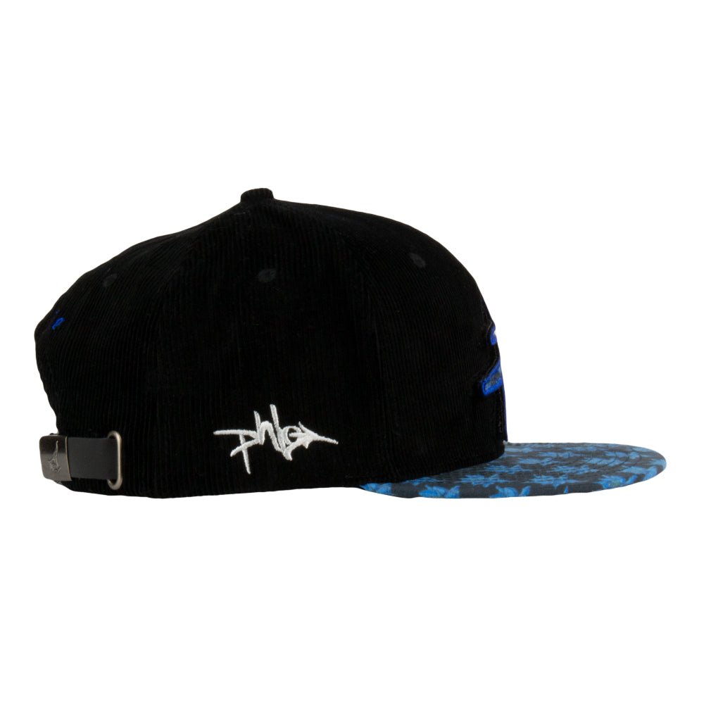 Phlo Designs Columbine Removable Logo Black Strapback Hat - Shop Avnu