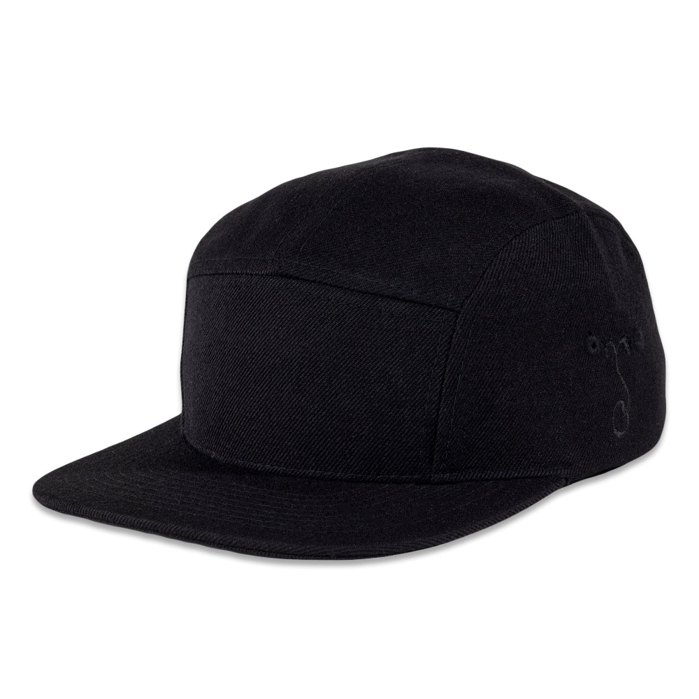 Touch of Class Black 5 Panel Hat - Shop Avnu