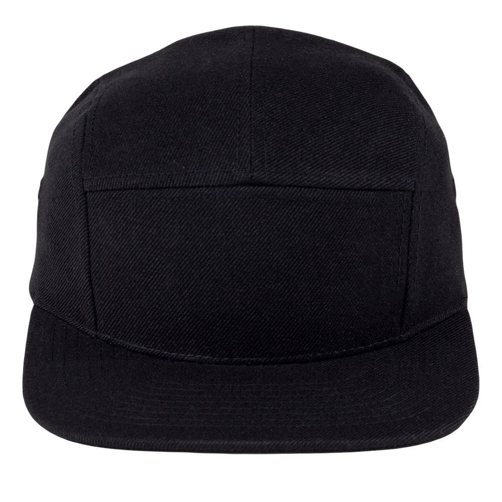 Touch of Class Black 5 Panel Hat - Shop Avnu