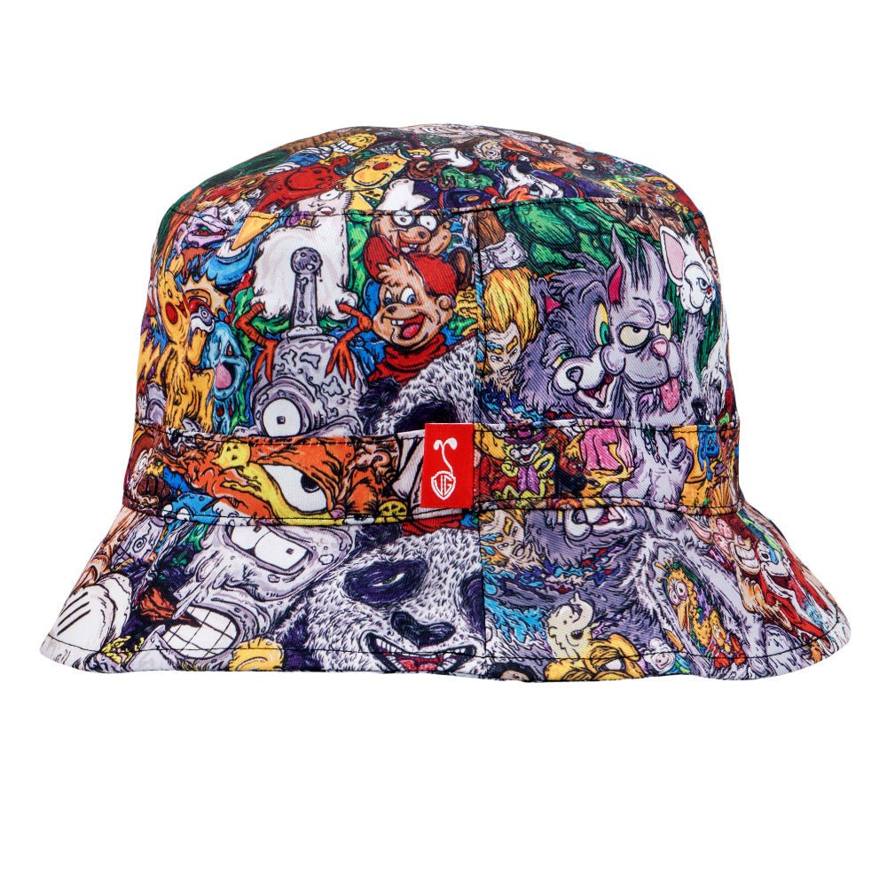 Vincent Gordon Cartoon Gumbo Reversible Bucket Hat - Shop Avnu
