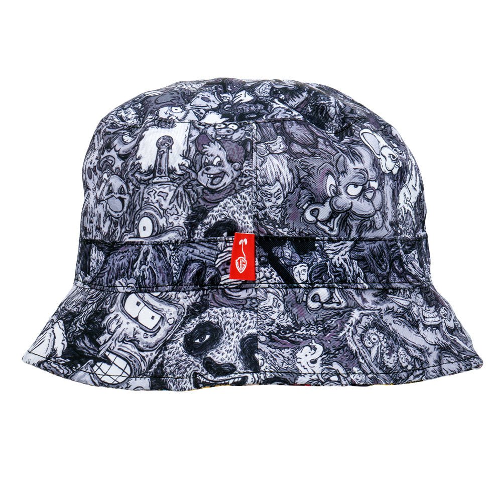 Vincent Gordon Cartoon Gumbo Reversible Bucket Hat - Shop Avnu