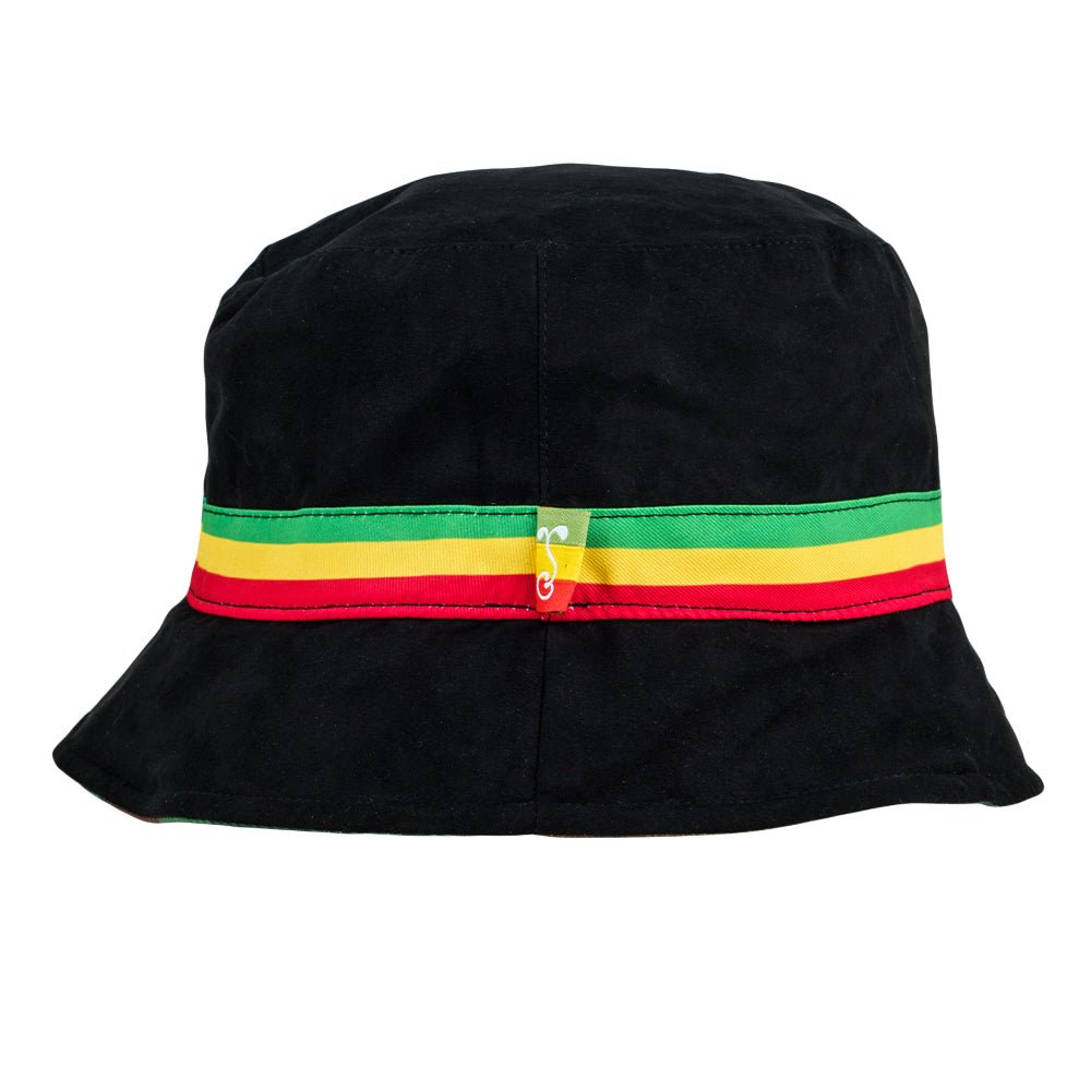 Rasta Cross Reversible Bucket Hat - Shop Avnu