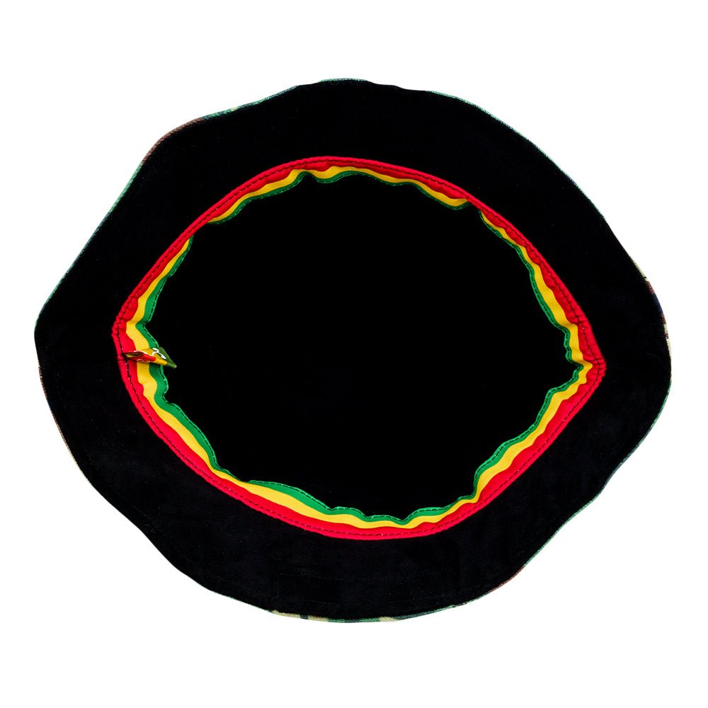 Rasta Cross Reversible Bucket Hat - Shop Avnu