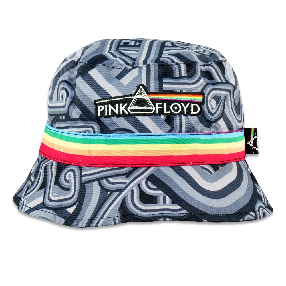 Pink Floyd DSOTM V2 Black Rainbow Reversible Bucket Hat - Shop Avnu
