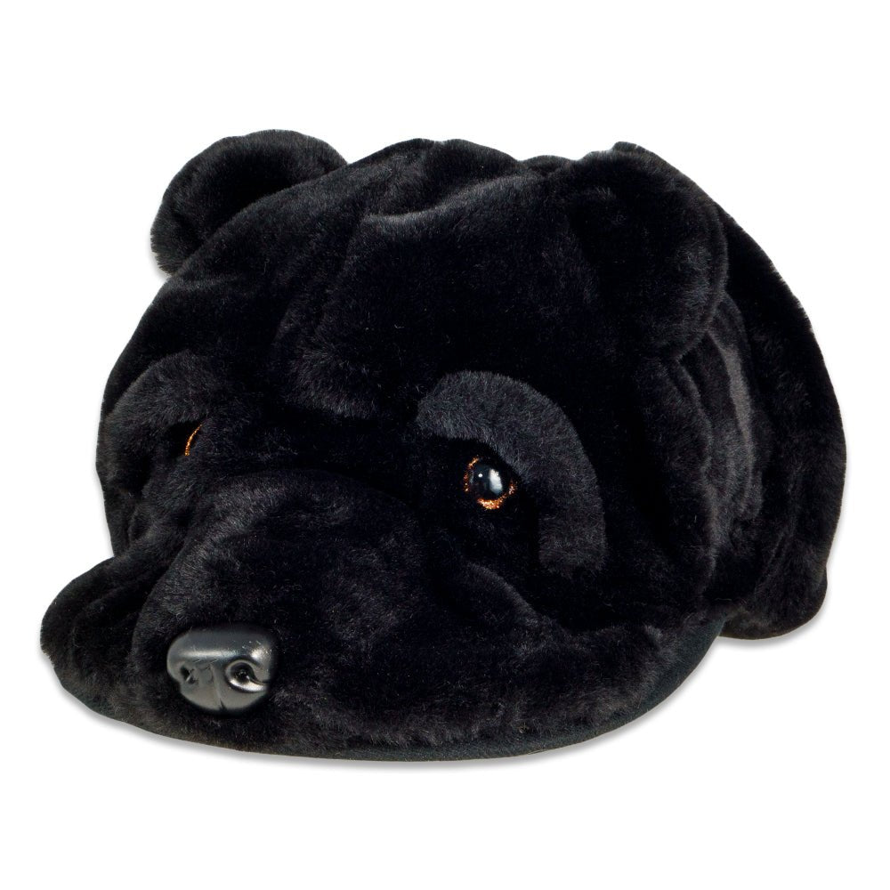 Black Bear Fur Earflap Fitted Hat - Shop Avnu