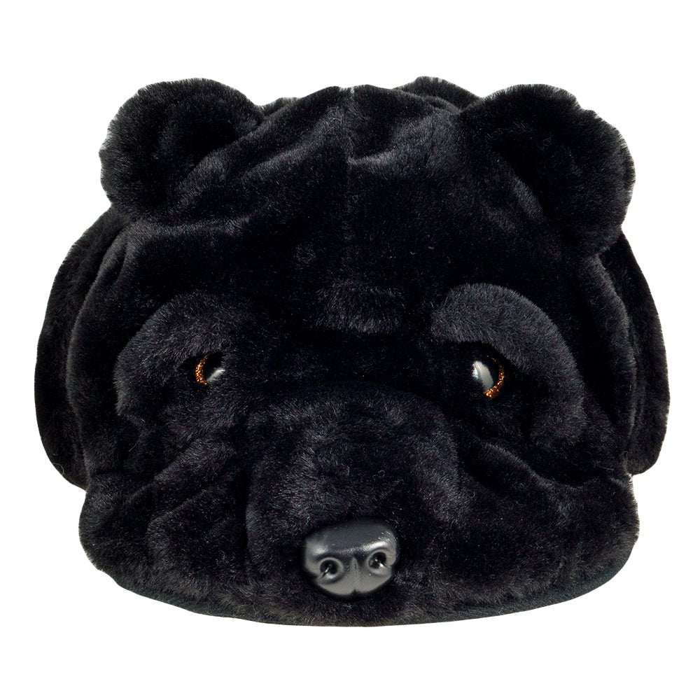Black Bear Fur Earflap Fitted Hat - Shop Avnu