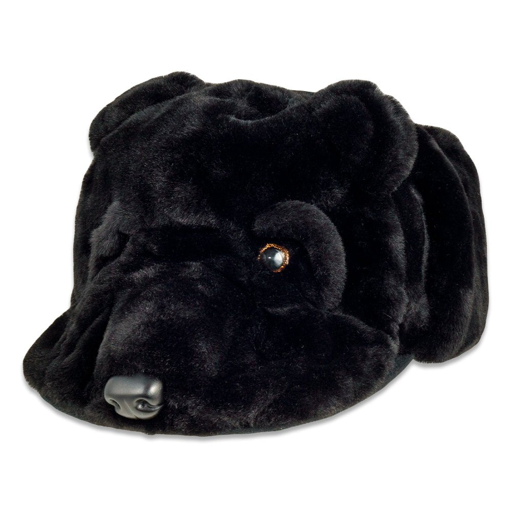 Black Bear Fur Earflap Snapback Hat - Shop Avnu