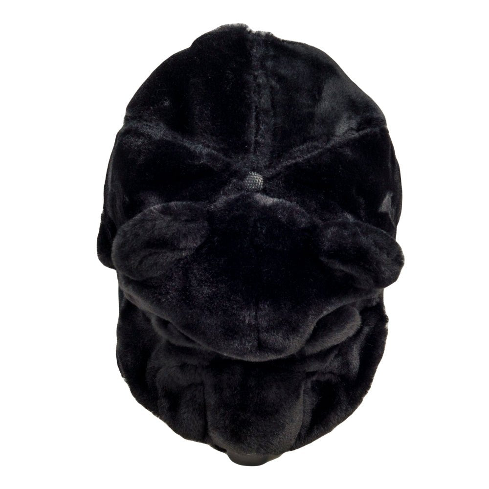 Black Bear Fur Earflap Snapback Hat - Shop Avnu