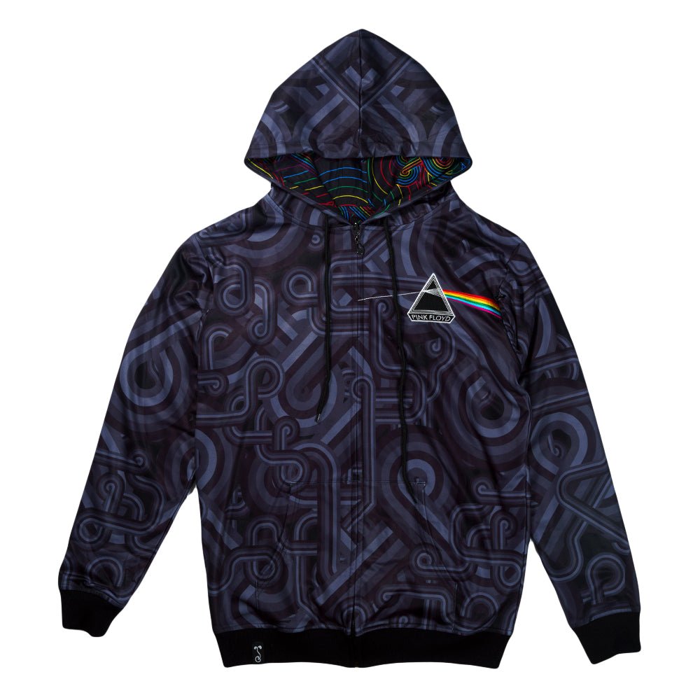 Pink Floyd DSOTM V2 Reversible Zip Up Hoodie - Shop Avnu