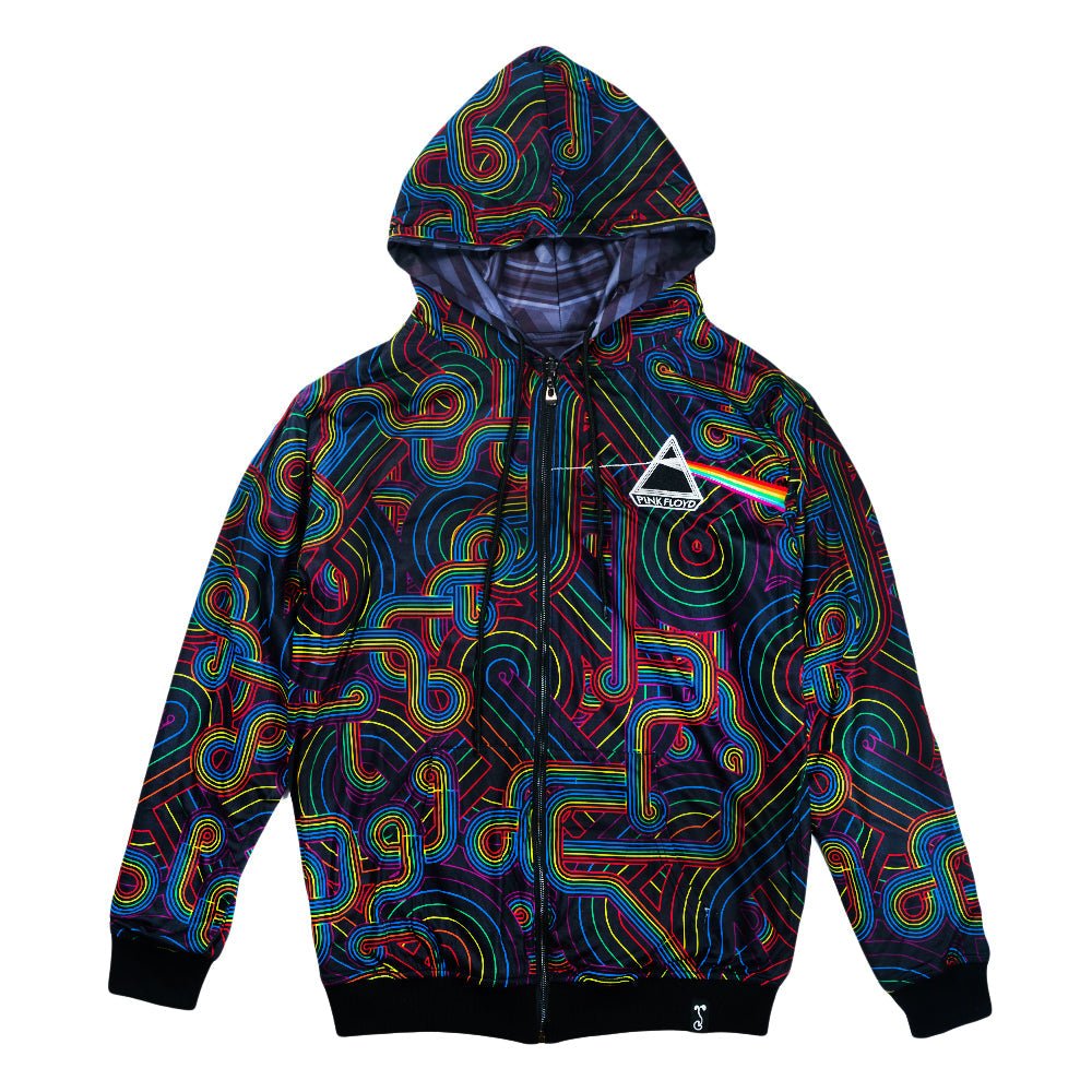Pink Floyd DSOTM V2 Reversible Zip Up Hoodie - Shop Avnu