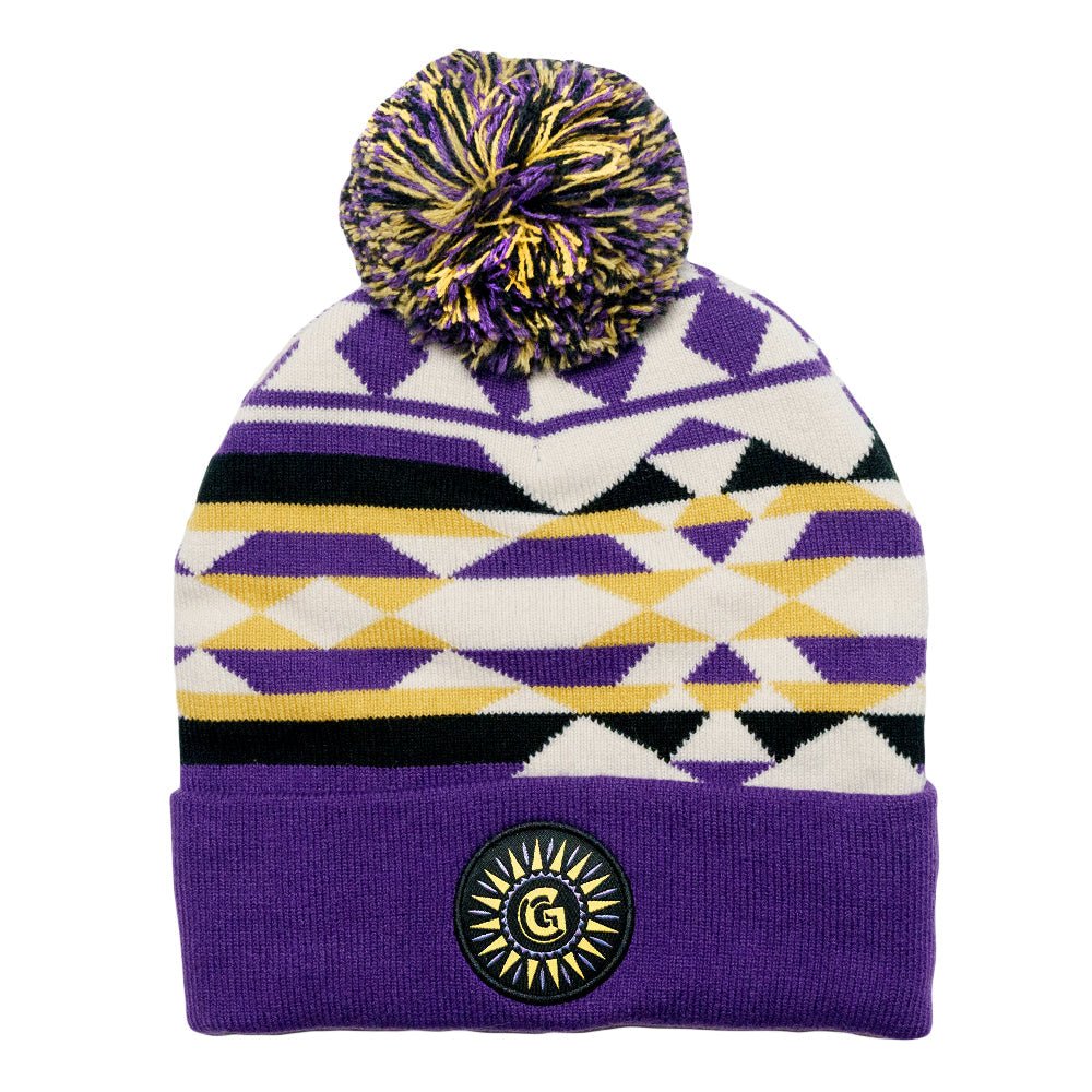 Sahara Purple Pom Beanie - Shop Avnu