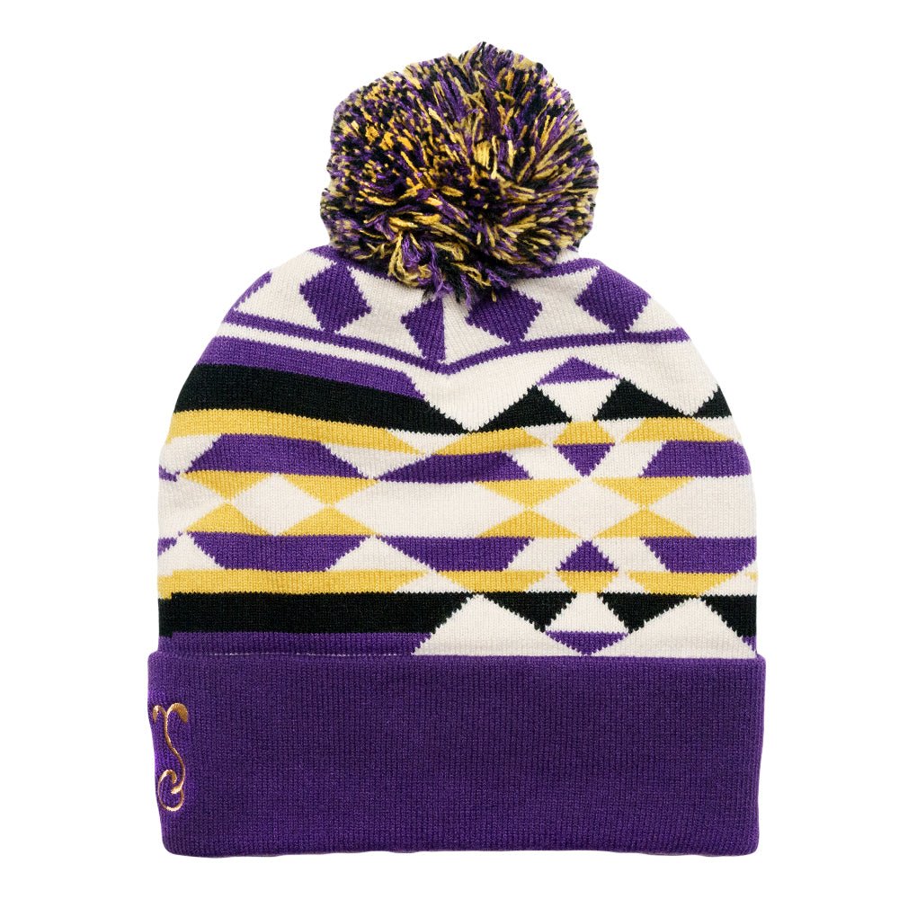 Sahara Purple Pom Beanie - Shop Avnu