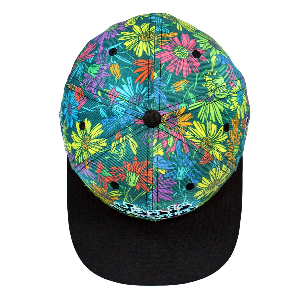 Janis Joplin Rainbow Daisies Fitted Hat - Shop Avnu
