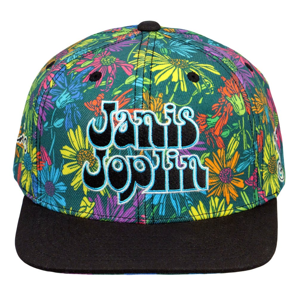 Janis Joplin Rainbow Daisies Fitted Hat - Shop Avnu