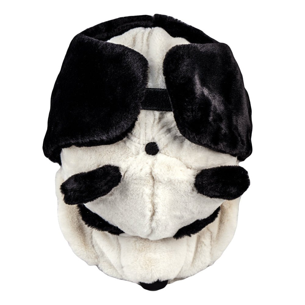 Panda Bear Fur Earflap Fitted Hat - Shop Avnu