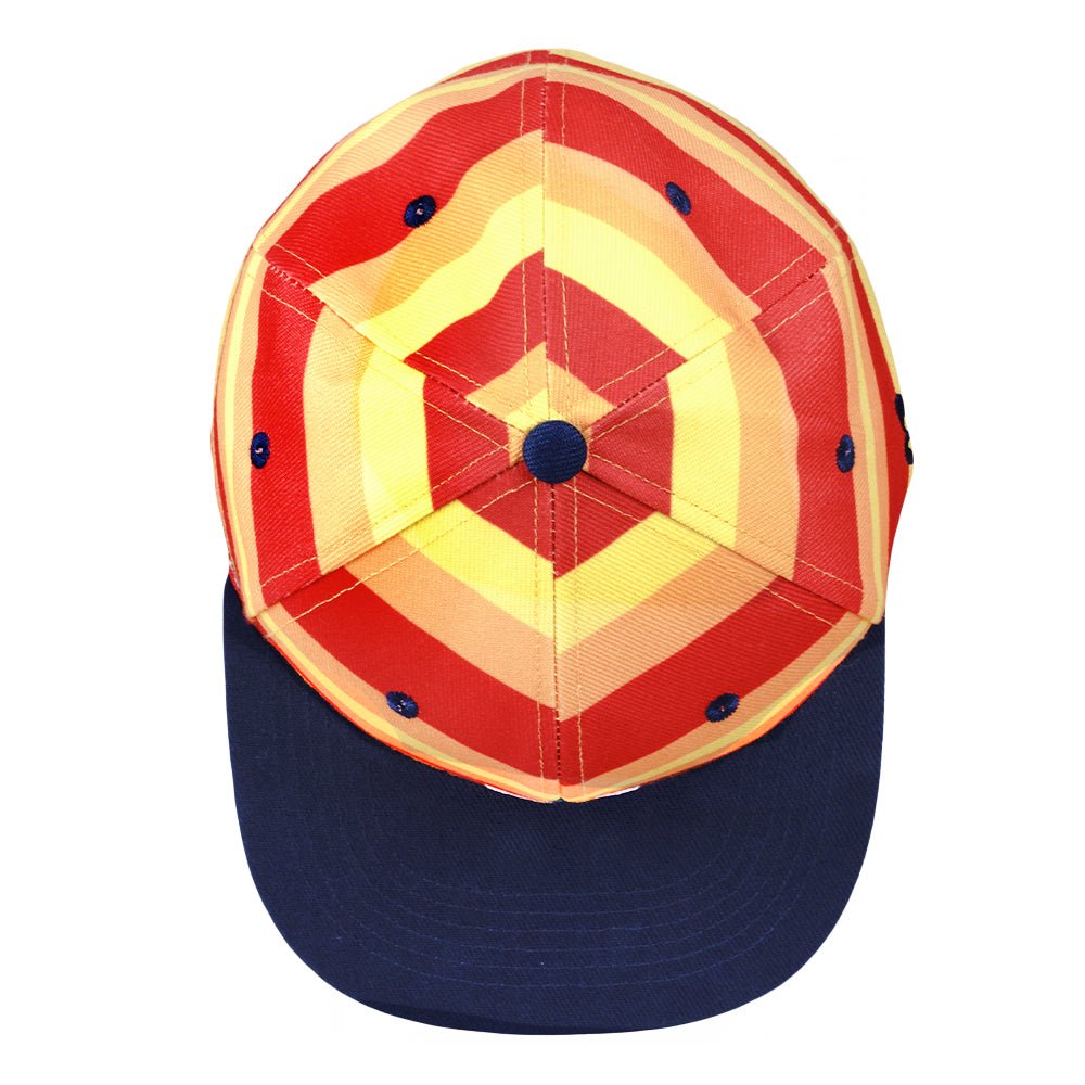 Hashstros Orange Striped Fitted Hat - Shop Avnu
