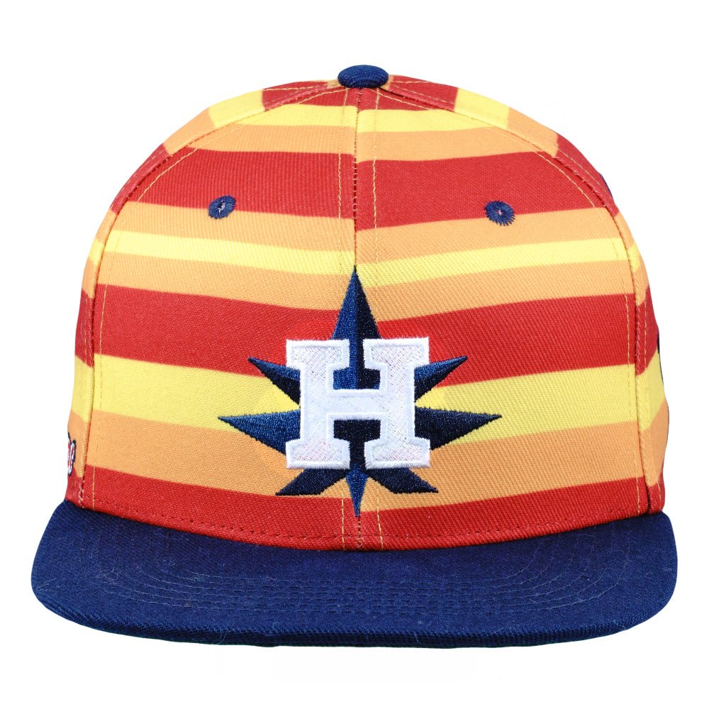 Hashstros Orange Striped Fitted Hat - Shop Avnu