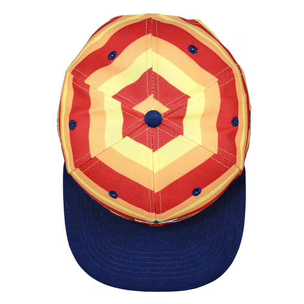 Hashstros Orange Striped Snapback Hat - Shop Avnu