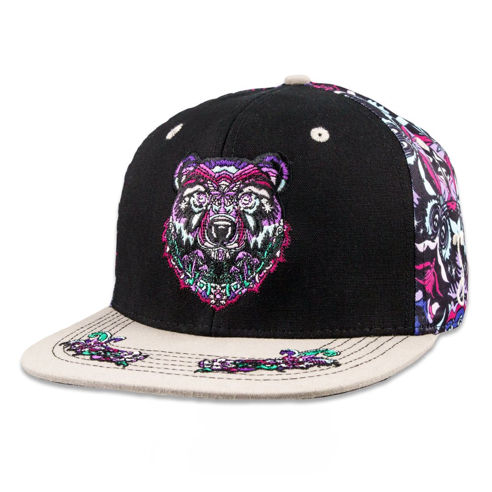 Ellie Paisley Bear Floral Fitted Hat - Shop Avnu