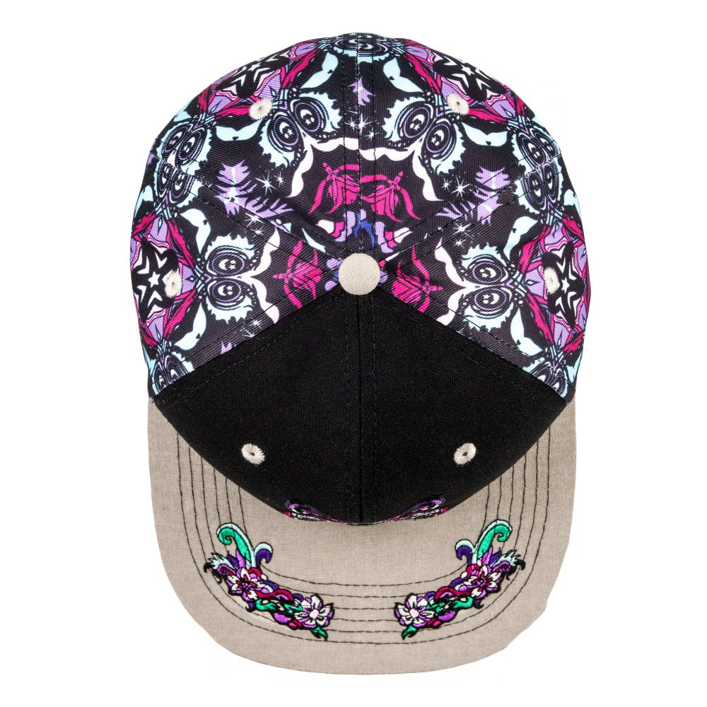 Ellie Paisley Bear Floral Fitted Hat - Shop Avnu
